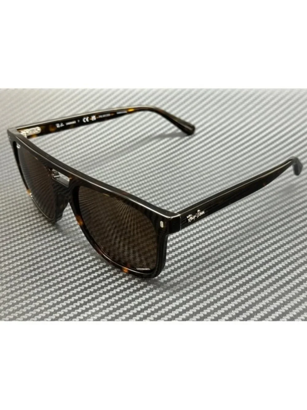 New Ray-Ban Men Havana Brown Sunglasses 58-20-150